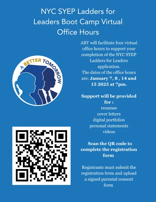 NYC SYEP L4L Virtual Sessions Flier 2025